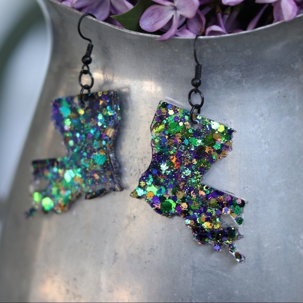 Louisiana State Sparkling Earrings